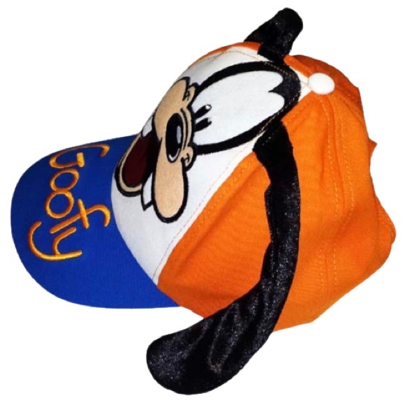 Goofy Baseball Cap with Velvet Floppy Ears Blue & Orange Embroidered Youth Size - Picture 2 of 7